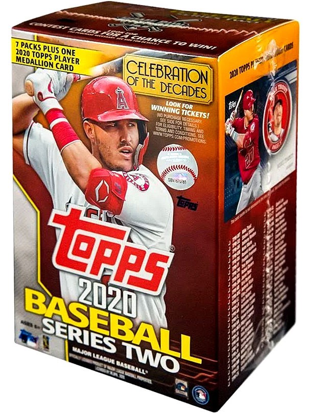 MLB 2020 Series 2 Baseball Trading Card BLASTER Box [7 Packs + 1