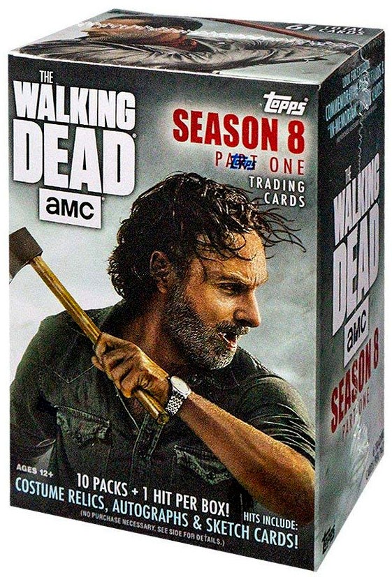 2018 Topps AMC The Walking Dead Season 8 Sealed 16 Box Blaster CASE-16 HIT !