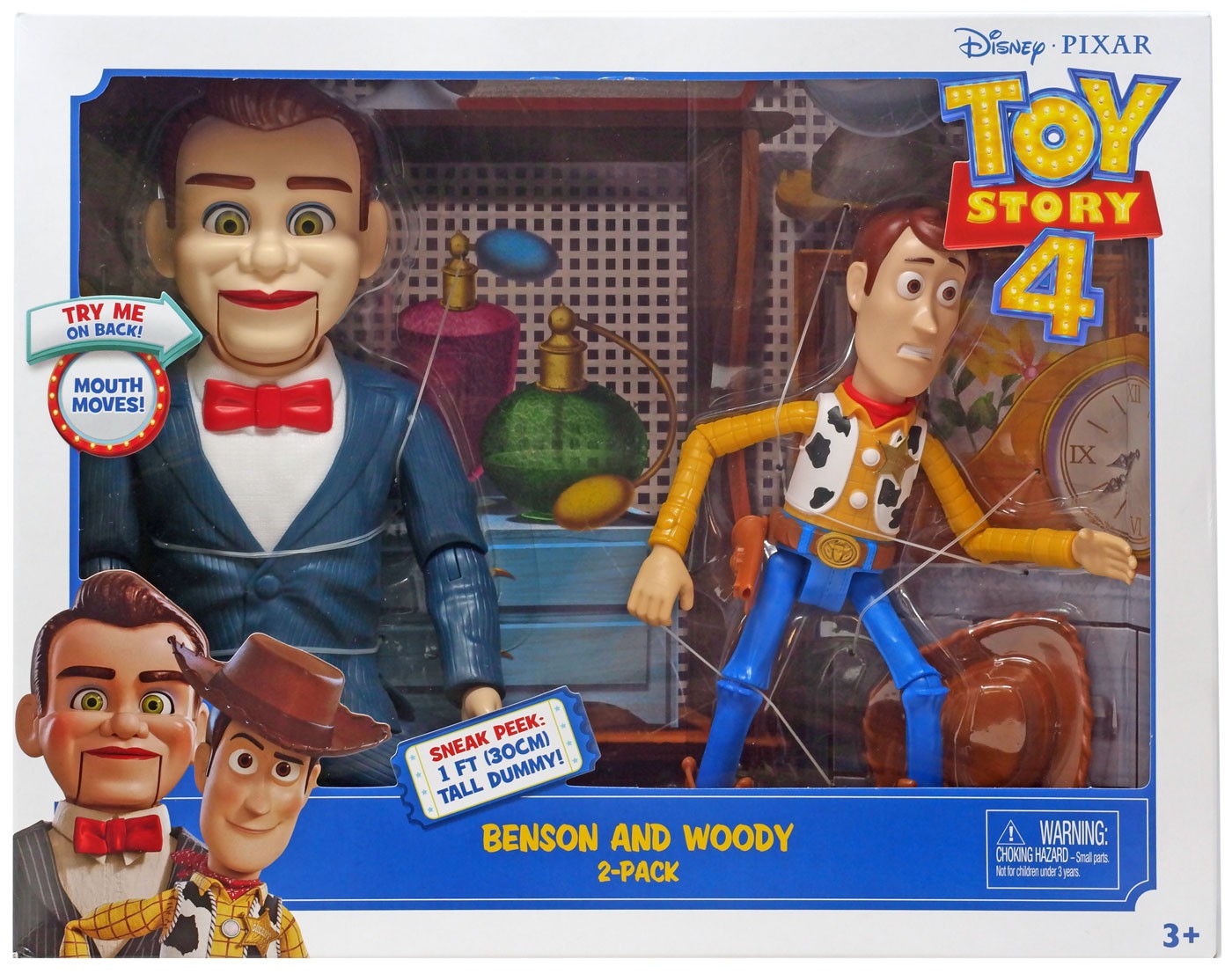 Disney Pixar Toy Story 4 Benson and Woody Figures Mattel 