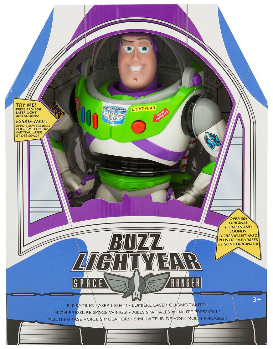 Disney Toy Story Buzz Lightyear Exclusive Talking Action Figure Version Phrases