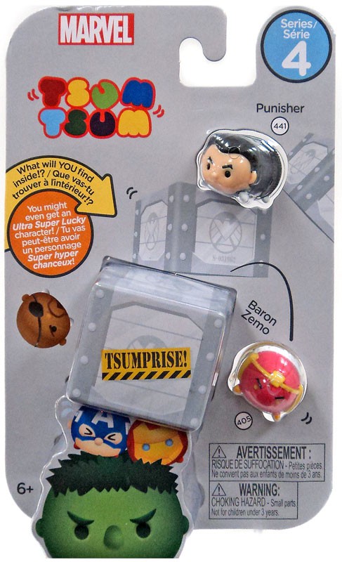 Tsum Tsum Series 4 Punisher & Baron Zemo 1-Inch Minifigure 3-Pack