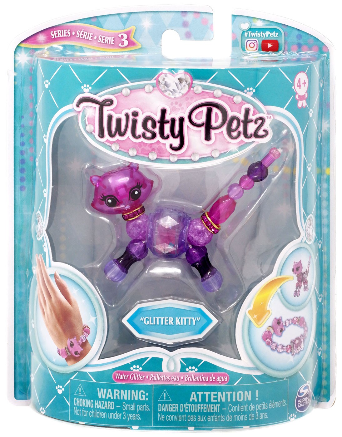 Spin Master Twisty Petz Series 3 Glitter Kitty Bracelet