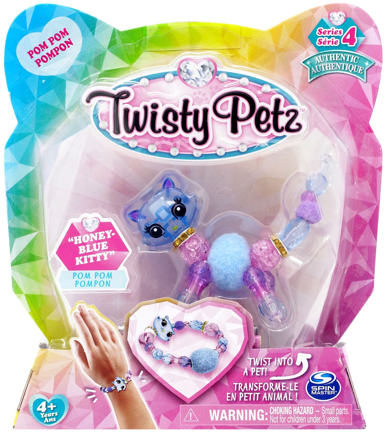 Spin Master Twisty Petz Series 4 Honey-Blue Kitty Bracelet