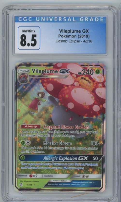 ポケモンカードゲーム Vileplume gx psa10 Vileplume GX (Full Art) - SM - Cosmic Eclipse - Pokemon