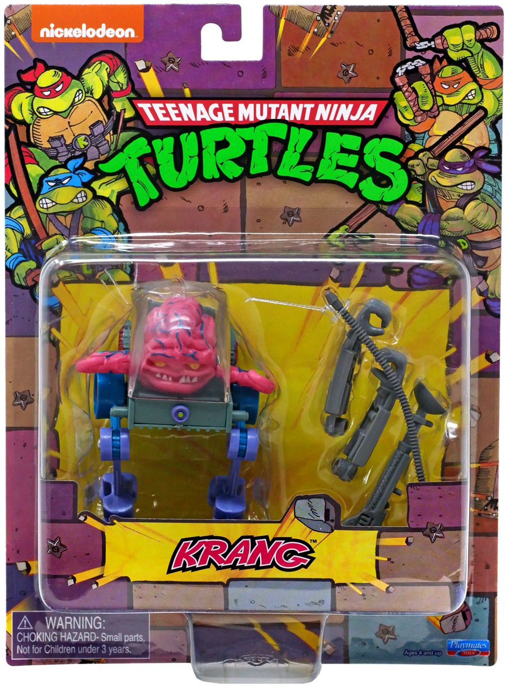 TMNT 1987 Retro Krang Action Figure [Villains Mutant Module] | eBay