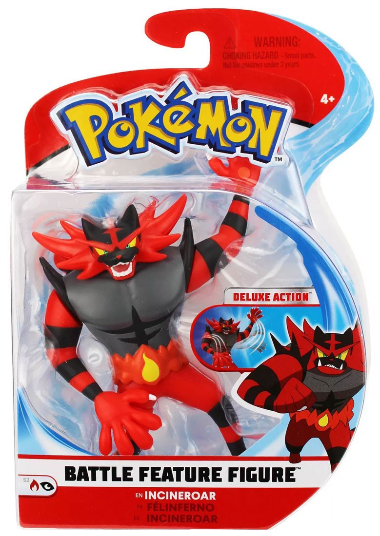 Pokemon Series 2 Battle Feature Figure Incineroar 3Inch Figure eBay