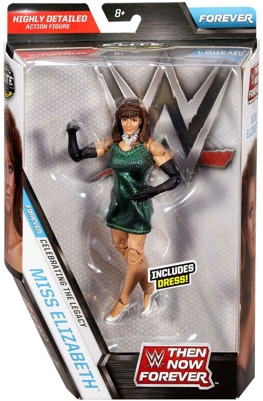 Mattel WWE Wrestling Elite Collection Then Now Forever Miss Elizabeth Exclusive Action Figure