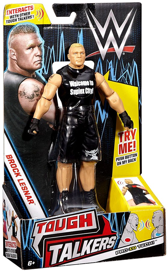 WWE Wrestling Tough Talkers Brock Lesnar Action Figure eBay