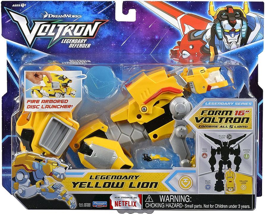 Voltron Legendary Defender Yellow Lion Combinable Action