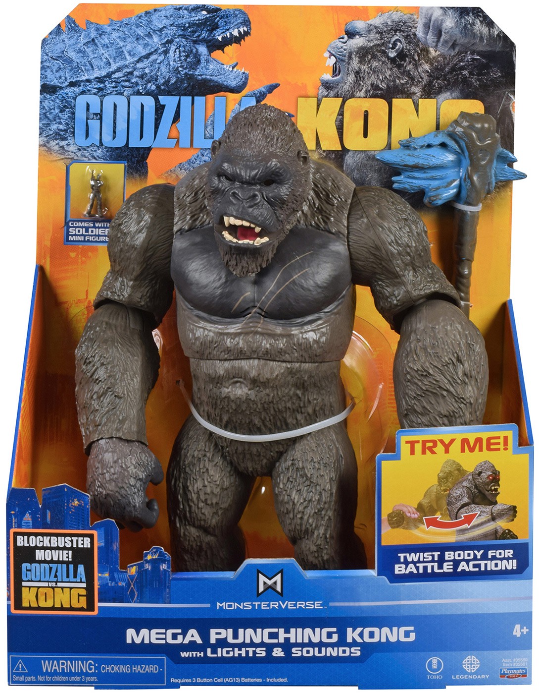 Godzilla vs Kong Monsterverse Mega Punching Kong Deluxe