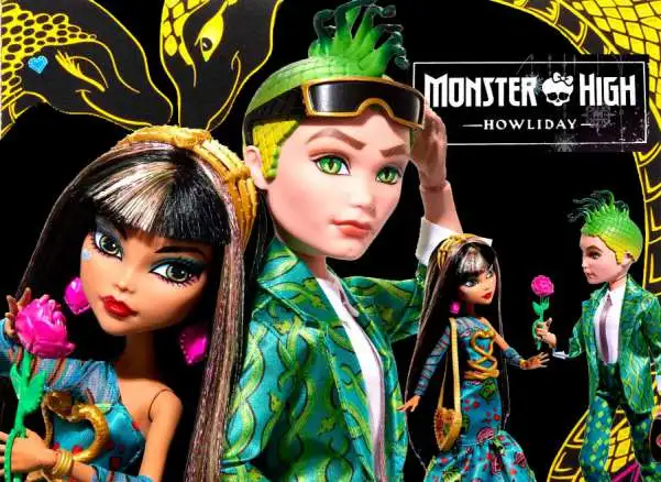 Monster High Howliday Love Edition Cleo De Nile & Deuce!
