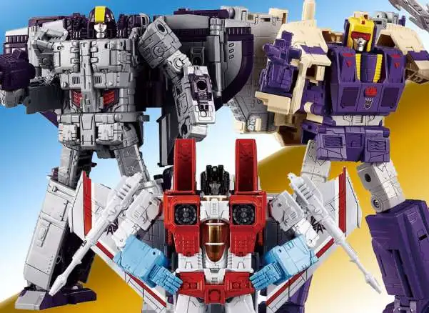 Transformers Dramatic Capture DCS-3 Triple Threat Astrotrain, Blitzwing, and Starscream!