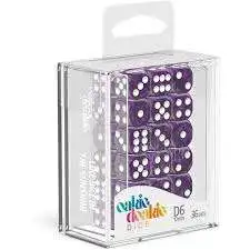 Oakie Doakie 6-Sided d6 Marble Purple 12mm Dice