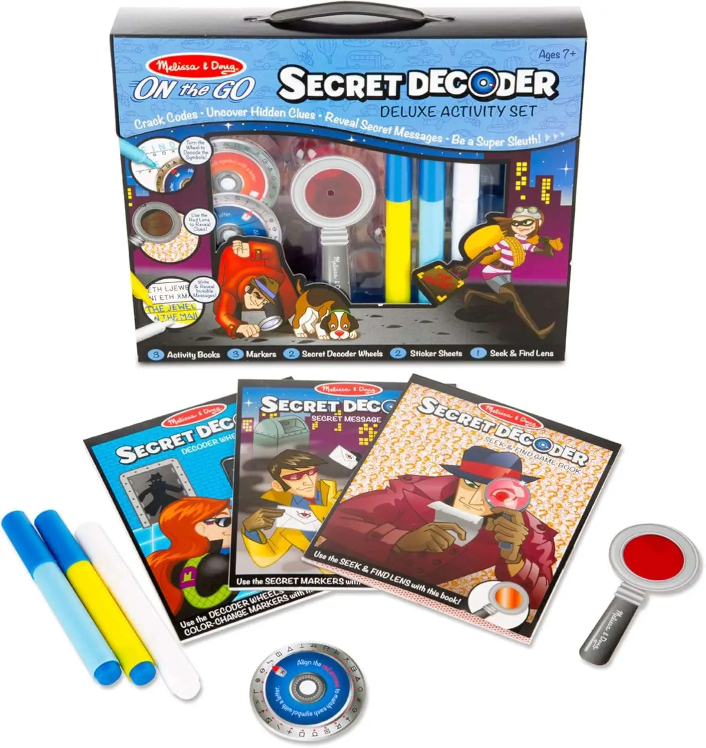 Melissa & Doug On the Go Secret Decoder Deluxe Activity Set