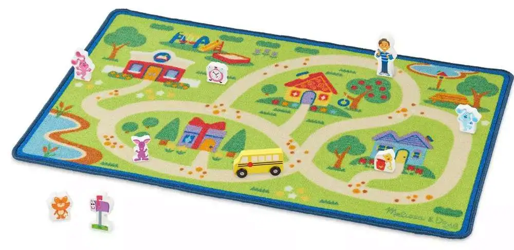 Blue's Clues & You! Melissa & Doug Blue's Neighborhood Activity Rug