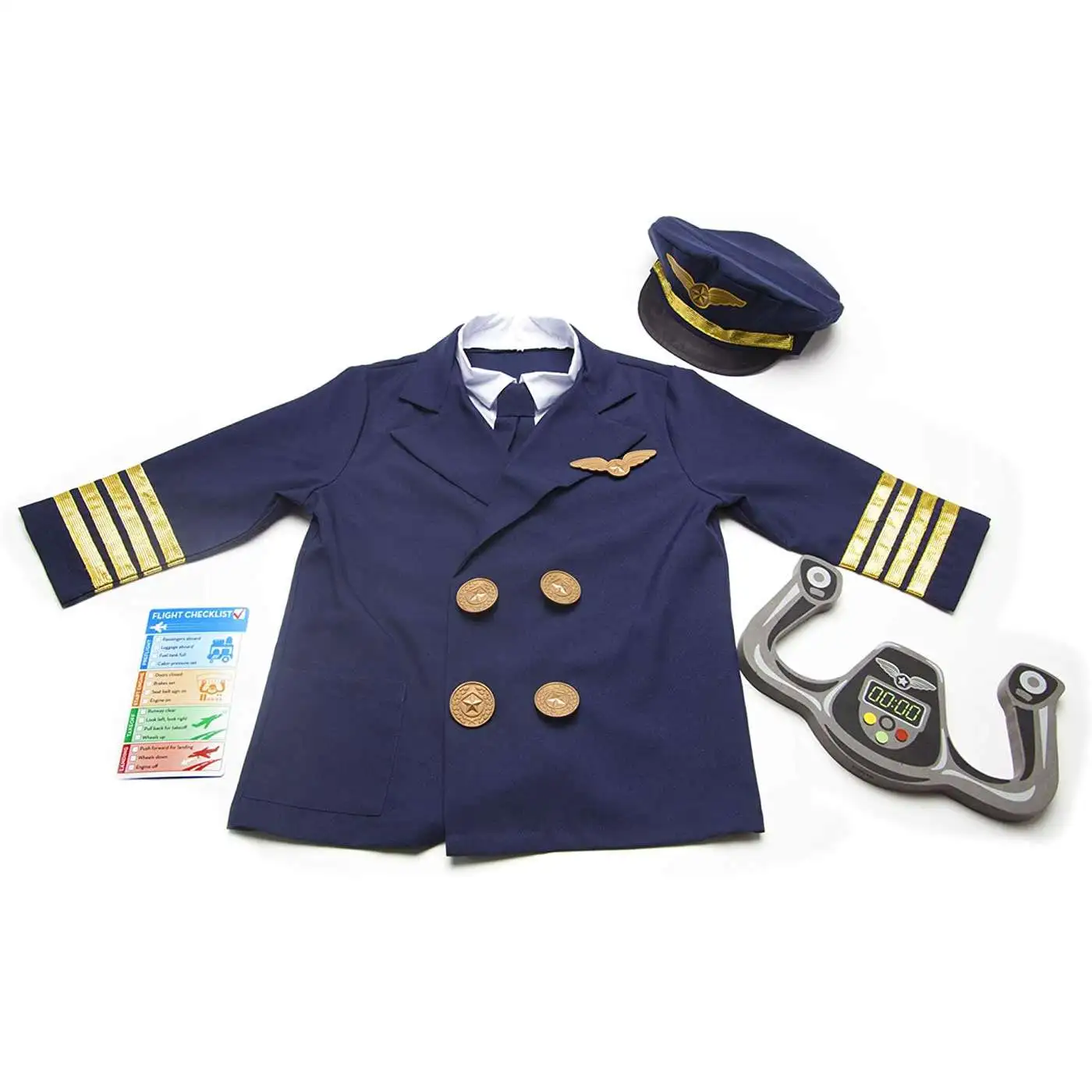 Melissa & Doug Let's Explore Pilot Role Play Costume Set [Loose]