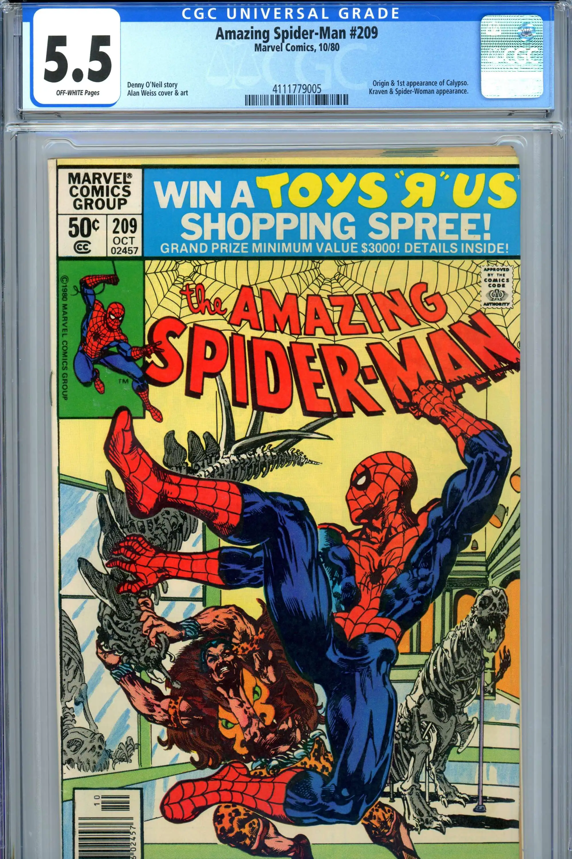 Marvel Comics Amazing Spider-Man 1980 Comic Book 209 CGC  - ToyWiz