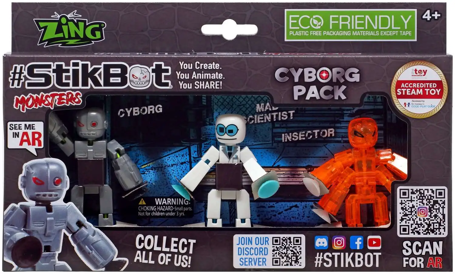 Fashion stikbot monster blind pack