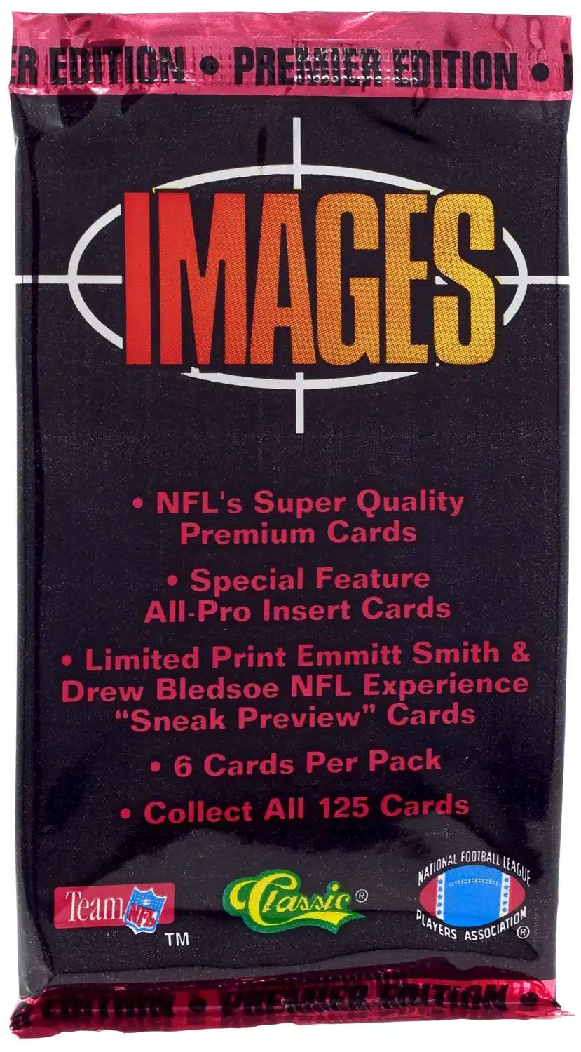 NFL Classic 1994 Images Football Trading Card HOBBY Pack [6 Cards]