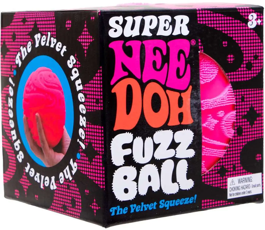 NeeDoh Super Fuzz Ball Stress Ball [1 RANDOM Color]