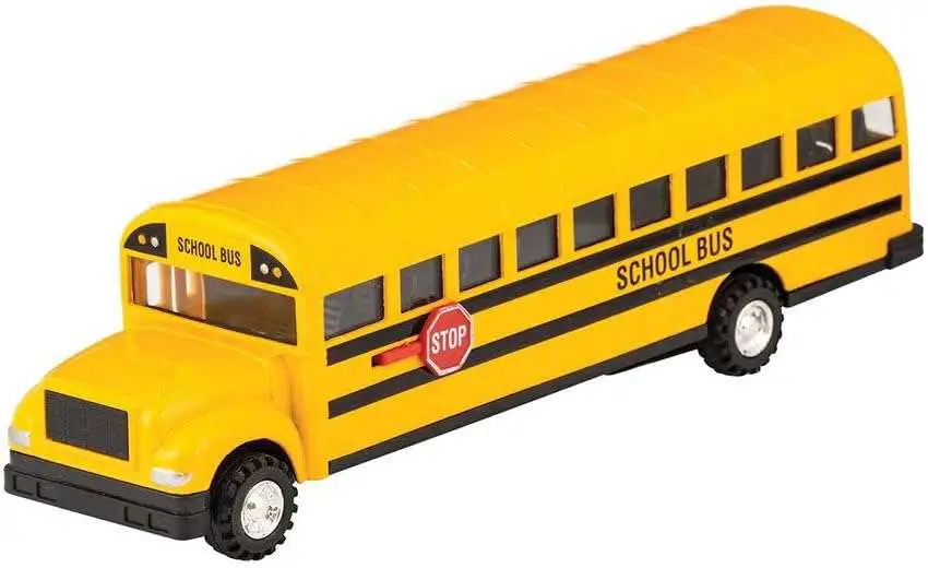 Schylling School Bus Diecast Pull-Back Vehicle