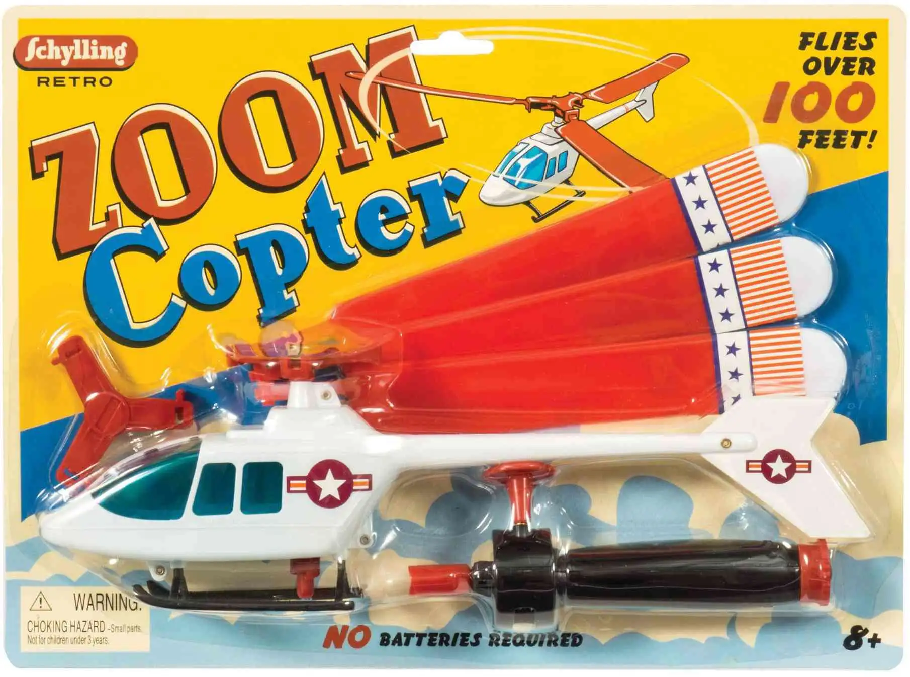 Retro Zoom Copter [Flies over 100 Feet!, Damaged Package]