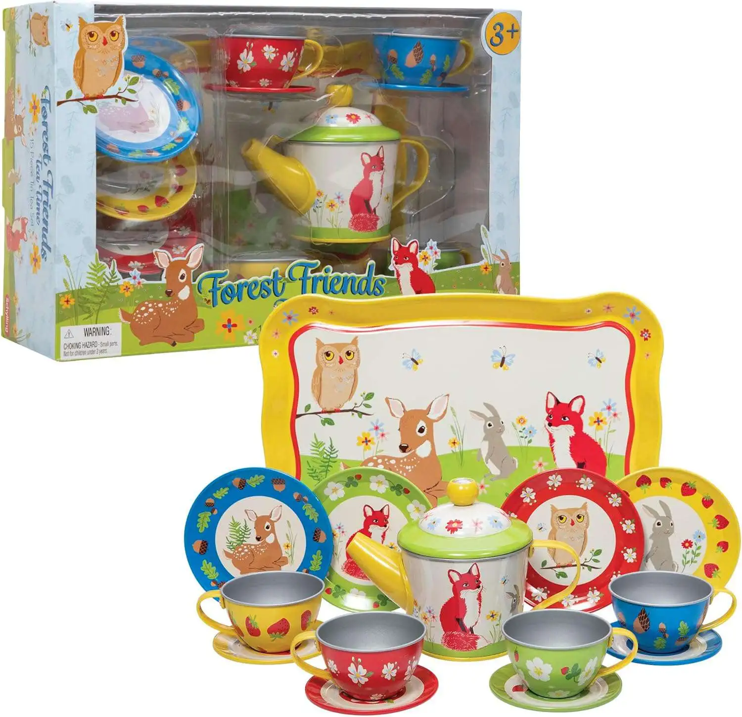 Forest Friends Tea Time Tin Tea Set Play Set