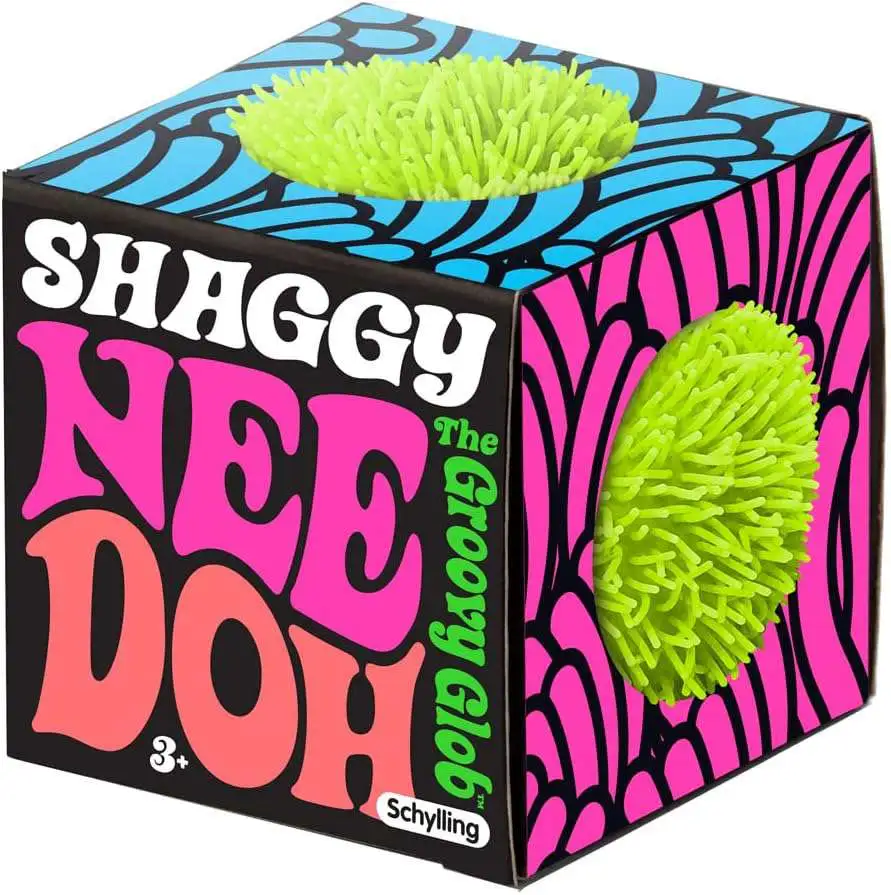 NeeDoh The Groovy Glob Shaggy 2.5-Inch Small Stress Ball [1 RANDOM Color]