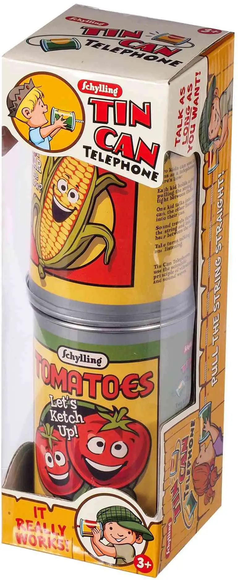 Schylling Tin Can Telephone [Damaged Package]