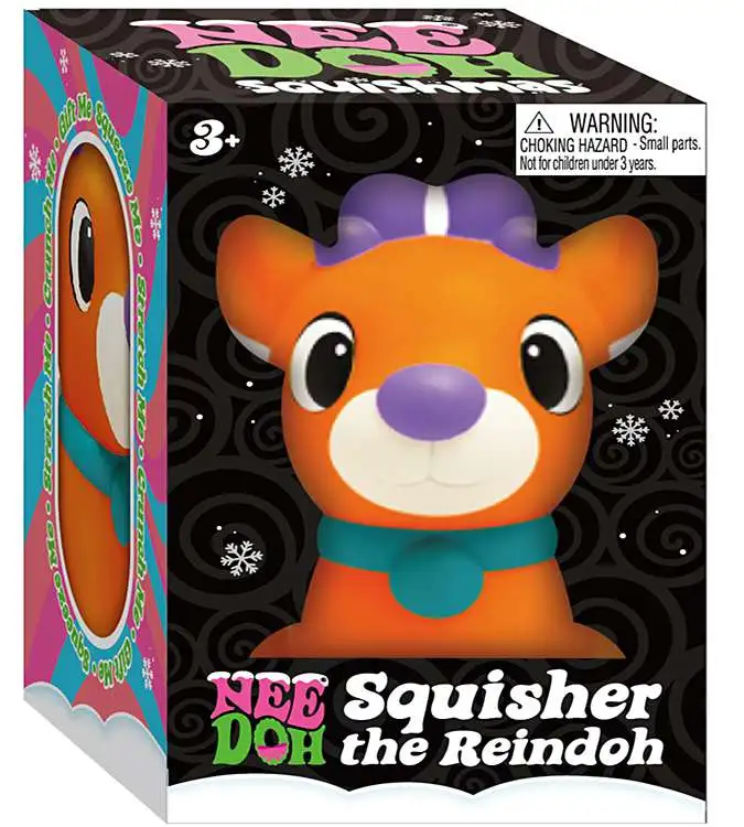 NeeDoh 2026 Squishmas Squisher the Reindeer Stress Ball [1 RANDOM Color] (Pre-Order ships July)