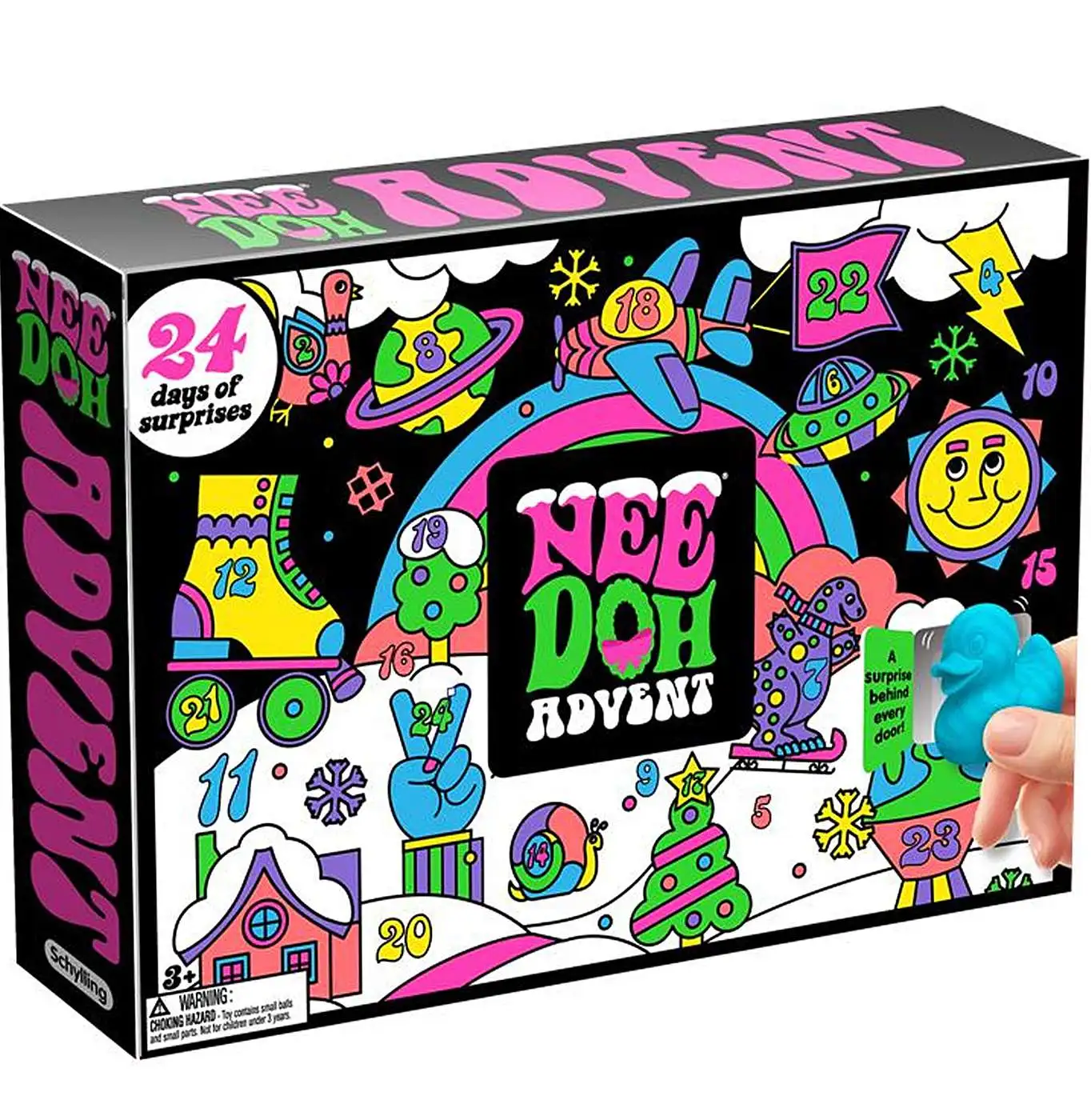 NeeDoh 2026 Squishmas Advent Calendar Stress Ball Set 24 RANDOM