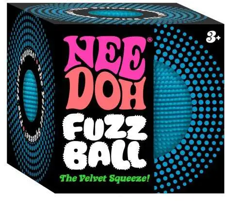 NeeDoh Fuzz Ball BLUE Stress Ball