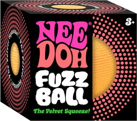 NeeDoh Fuzz Ball ORANGE Stress Ball