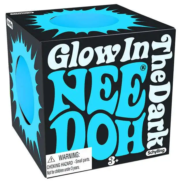NeeDoh Teenie GlowintheDark 1.5 Small Stress Ball 1 RANDOM Color