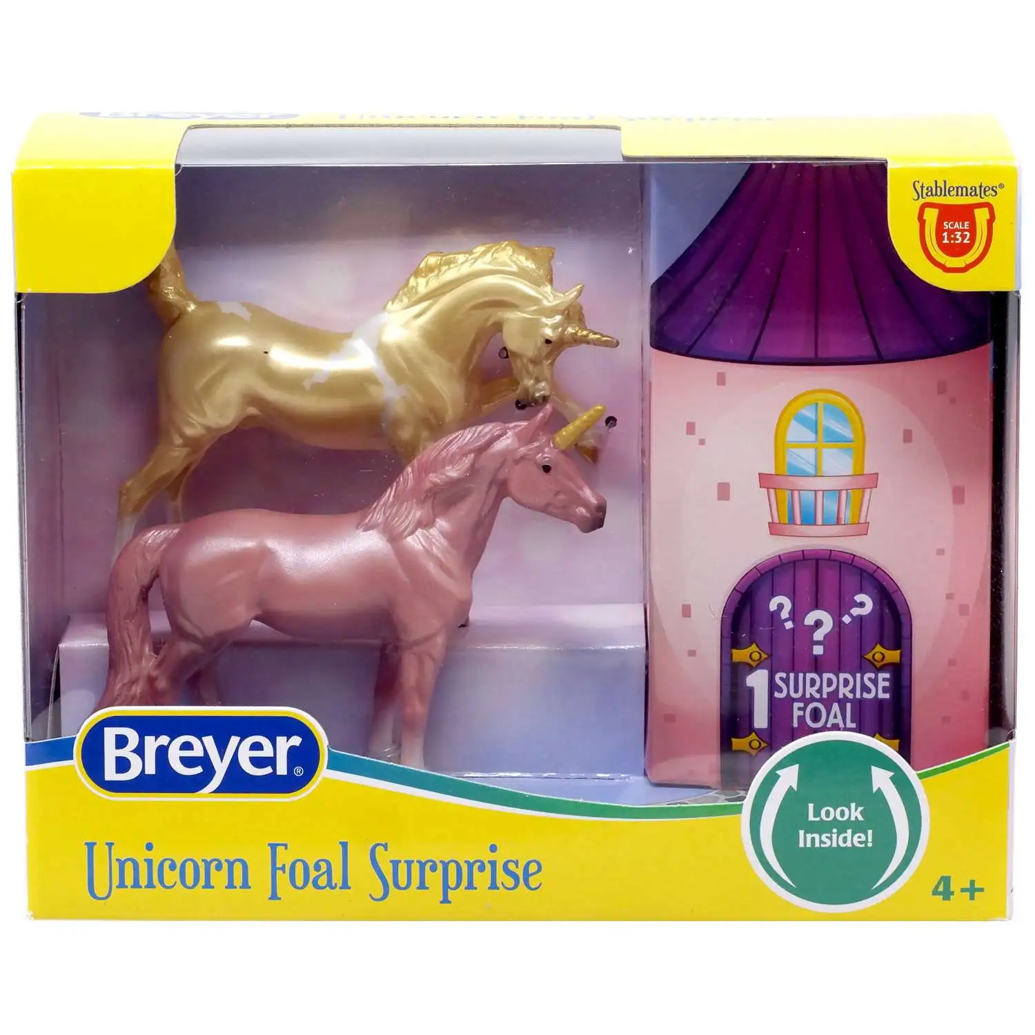 Stablemates Unicorn Foal Surprise Figure Set [Pink & Gold]