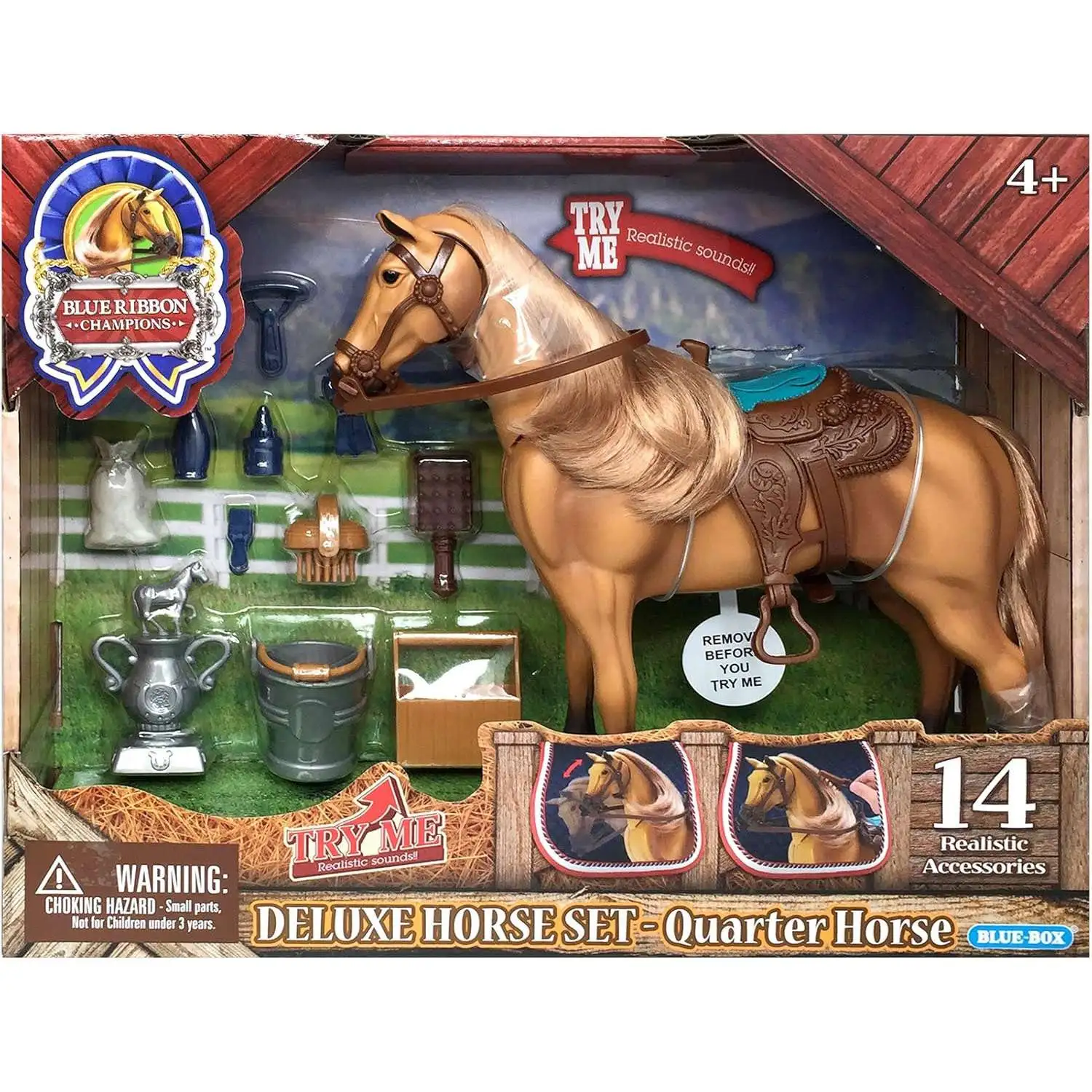 Blue Ribbon Champions Quarter Horse Deluxe Set