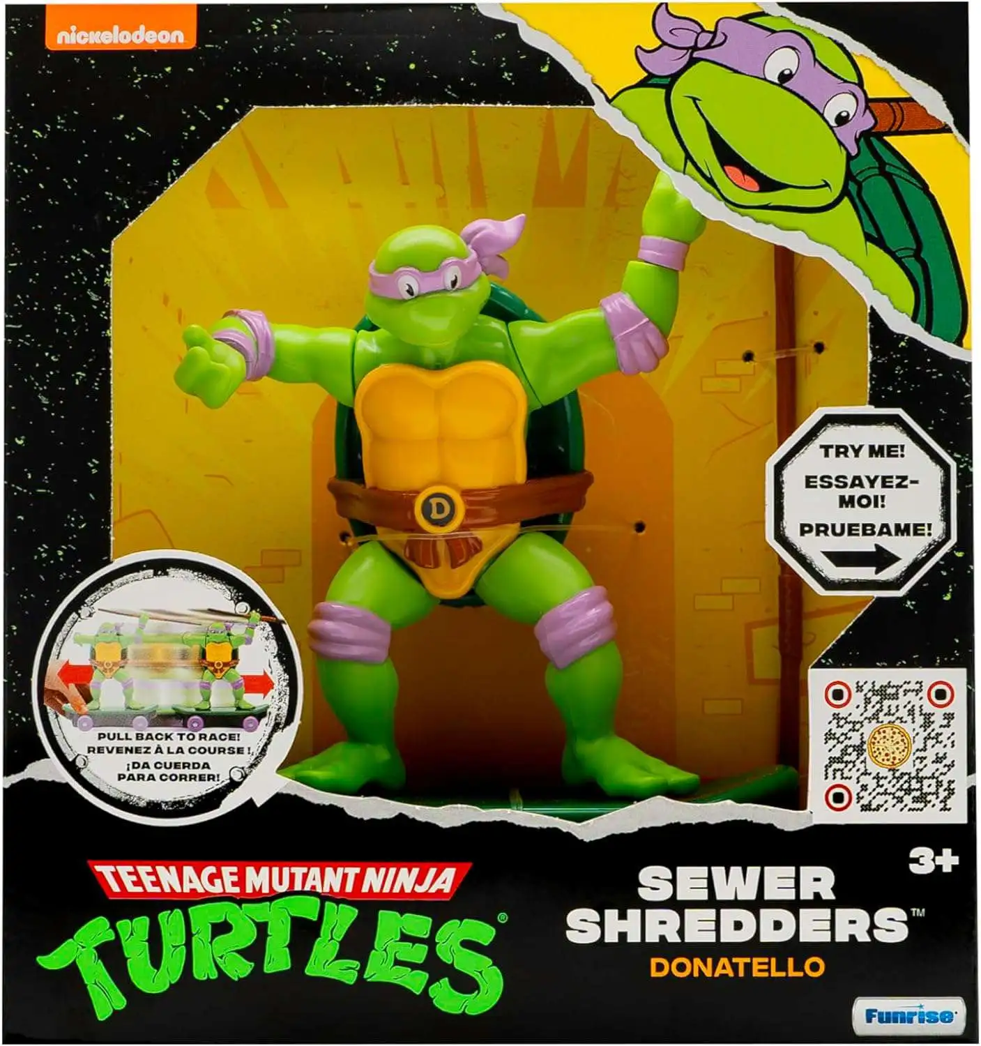 Teenage Mutant Ninja Turtles Classic Edition Sewer Shredders Donatello 5-Inch Pullback Vehicle