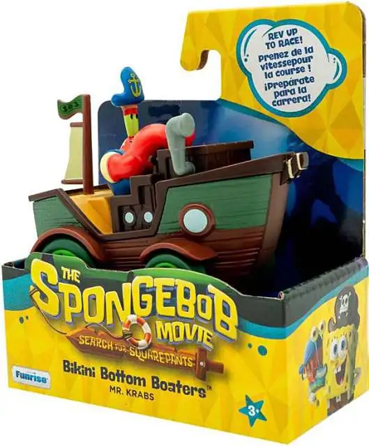Spongebob Squarepants Movie: Search for Squarepants Bikini Bottom Boaters Mr. Krabs Vehicle