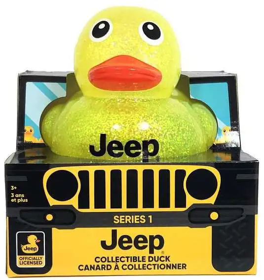 Jeep YELLOW GLITTER 7-Inch Collectible Duck