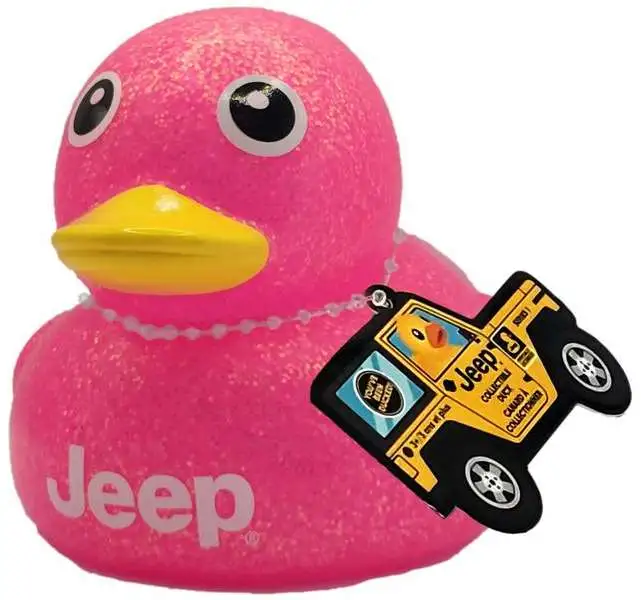 Jeep PINK GLITTER 7-Inch Collectible Duck