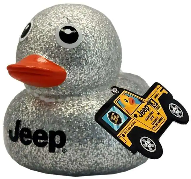 Jeep SILVER GLITTER 7-Inch Collectible Duck