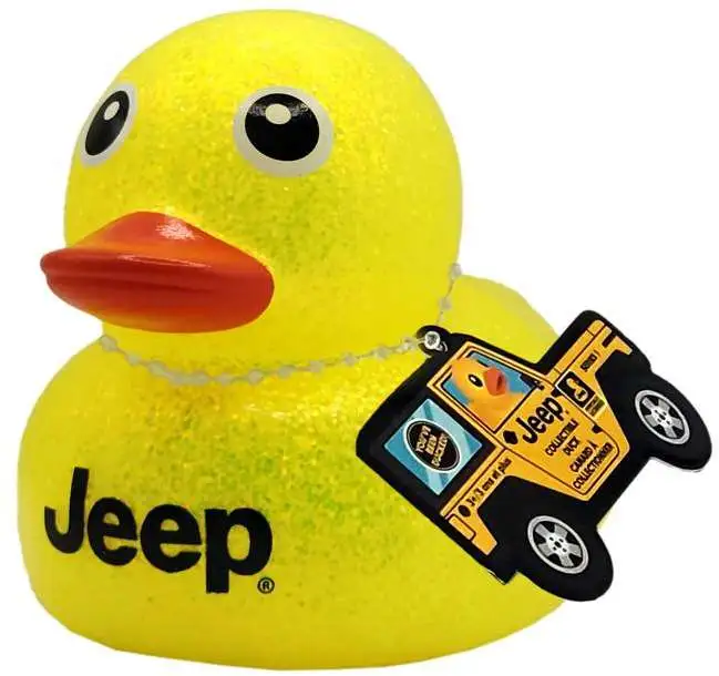 Jeep YELLOW GLITTER 7-Inch Collectible Duck