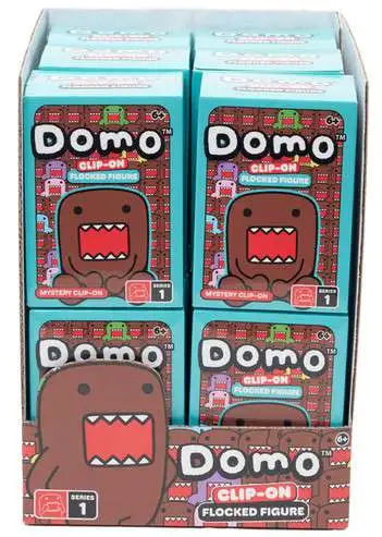 Flocked Clip On Domo 3-Inch Mystery Box [12 Packs]