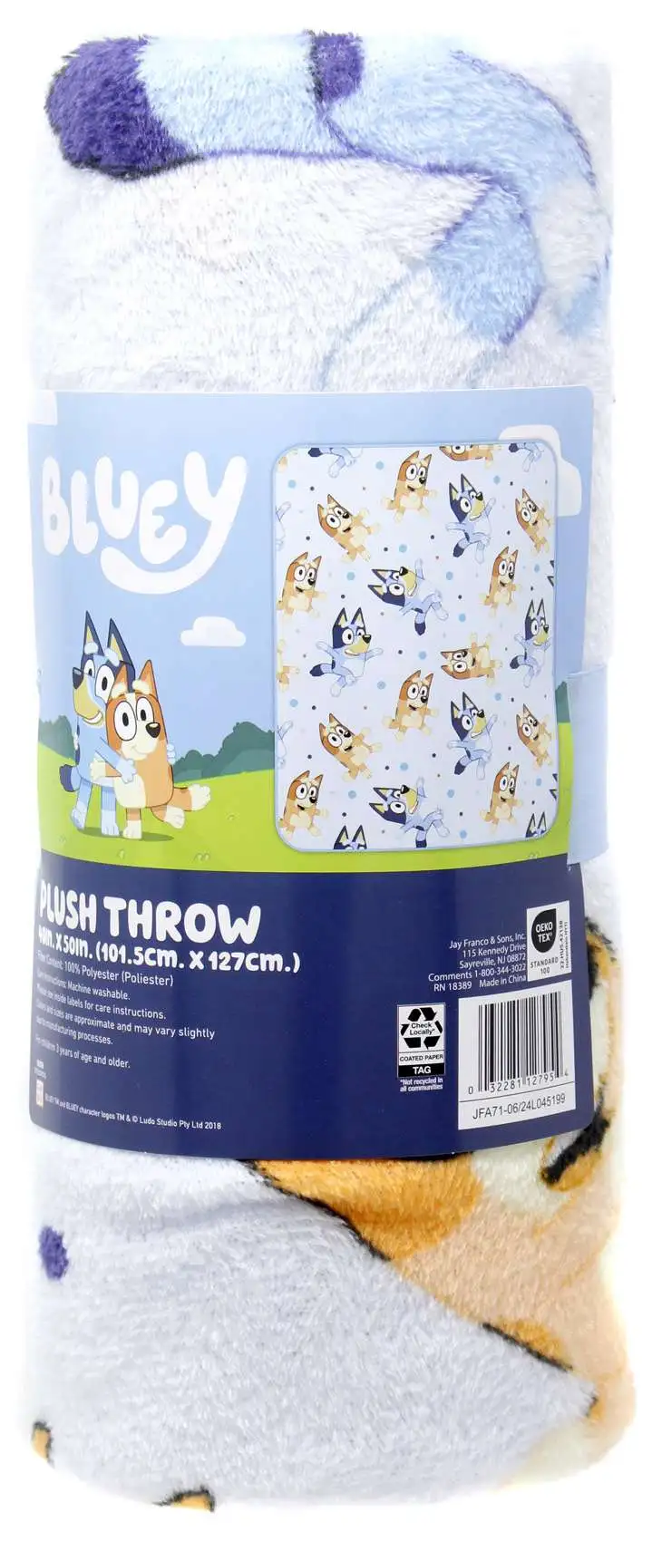 Bluey & Bingo Fleece Throw Blanket