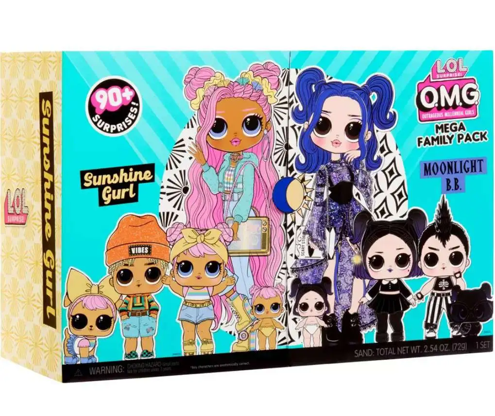 LOL Surprise Sunshine Gurl Exclusive Mega Family Pack 90 Surprises MGA Entertainment - ToyWiz