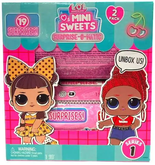 LOL Surprise Loves Mini Sweets Series 1 Surprise-O-Matic Surprise Doll Mystery 2-Pack