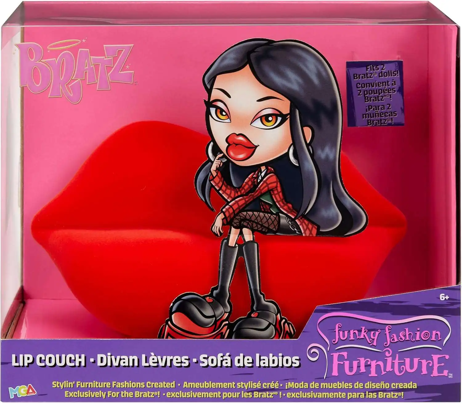 Bratz Funky Fashion Furniture Lip Couch Playset Damaged Package MGA Entertainment ToyWiz