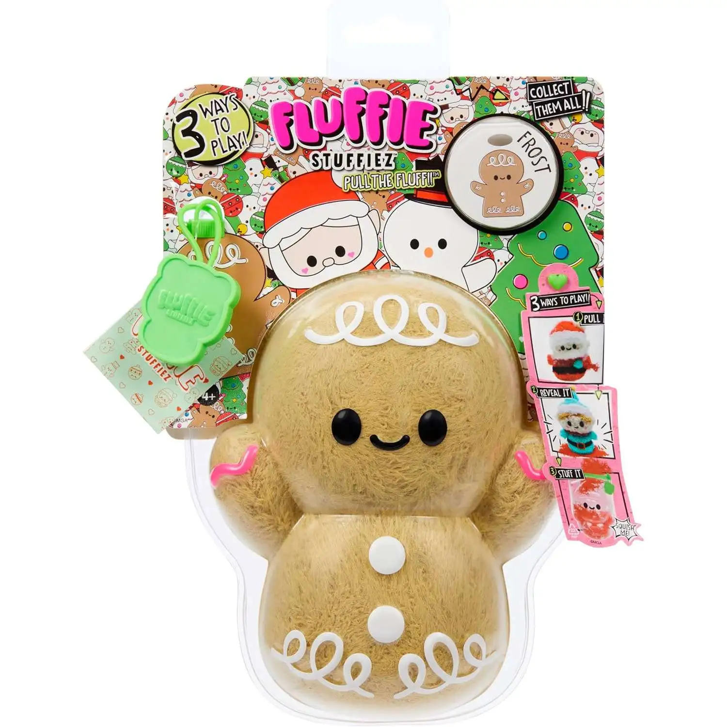 Fluffie Stuffiez Holiday Gingerbread Man SMALL Plush