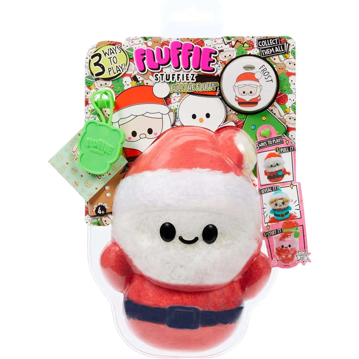 Fluffie Stuffiez Holiday Santa SMALL Plush