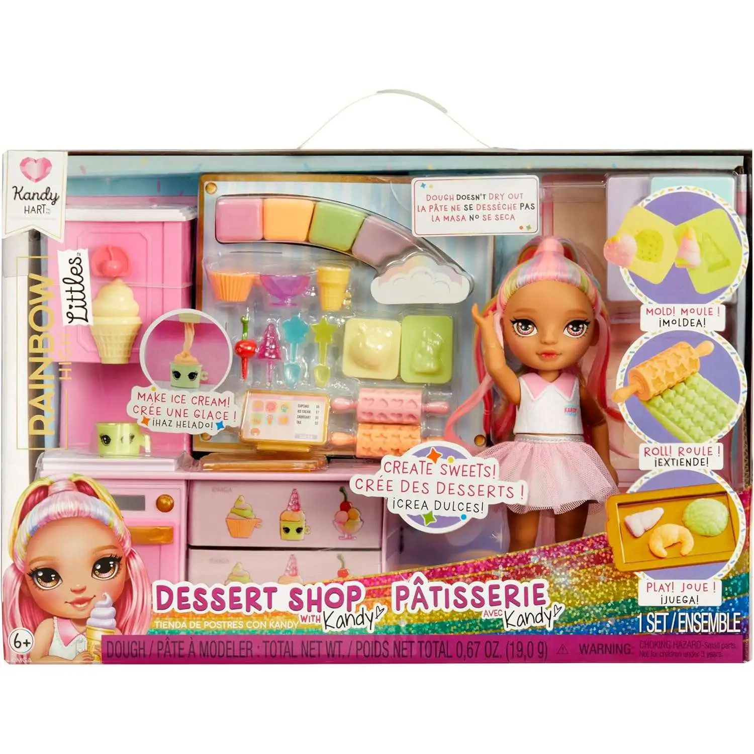 Rainbow High Littles Dessert Shop with Kandy Hart Doll Playset